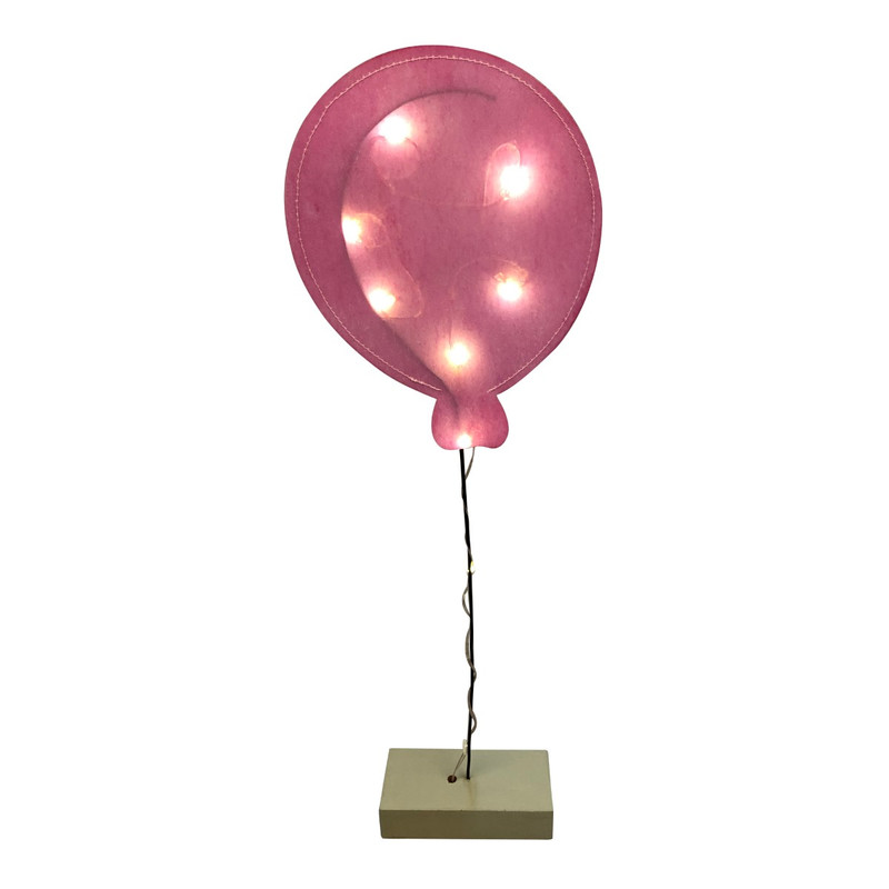 Dekorační LED balón růžový